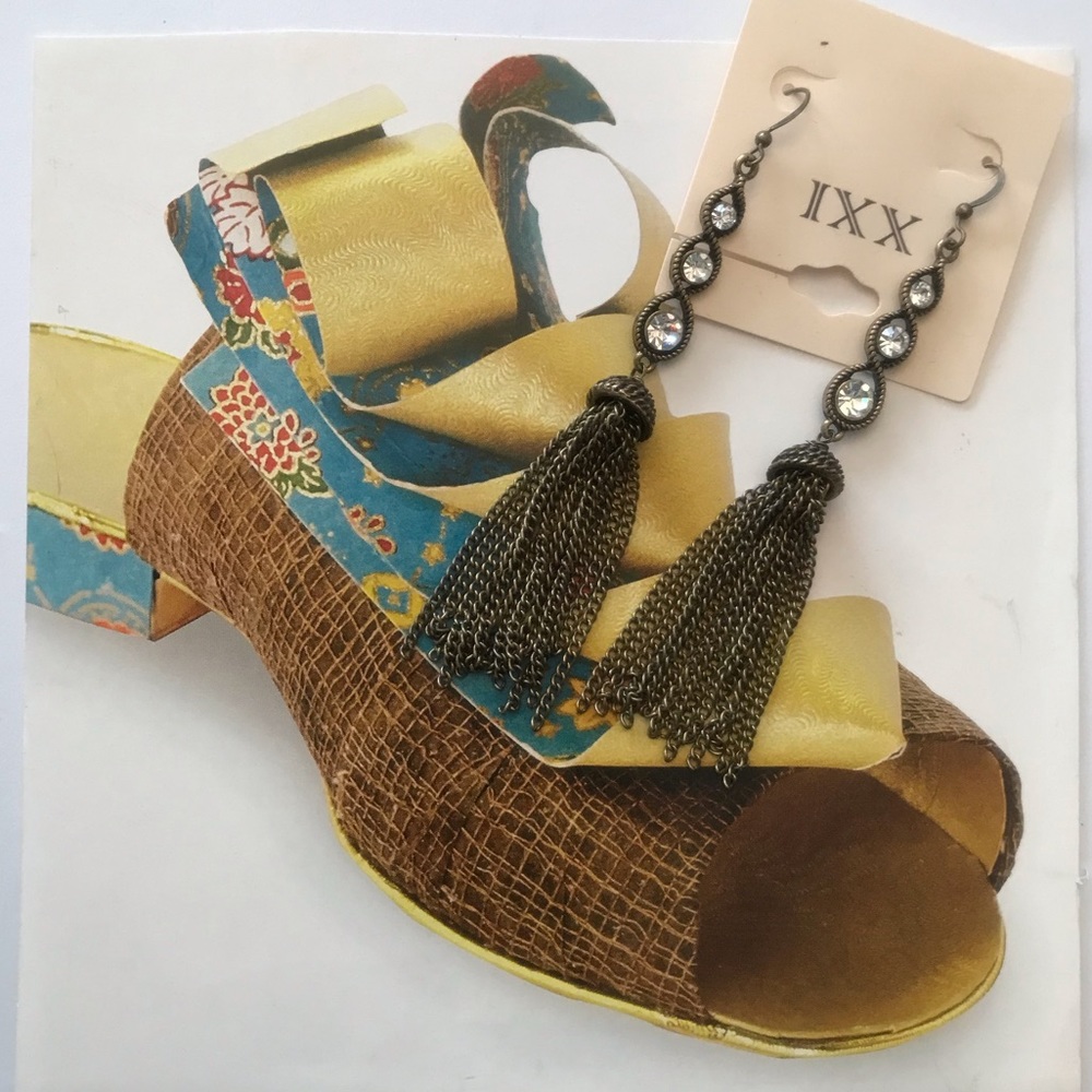 💥New IXX Fashion Retro Tassel Diamante Earrings